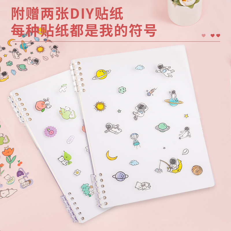 得力24508 可开合螺旋活页本A5